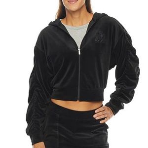 Juicy Couture womens black zip up size XL